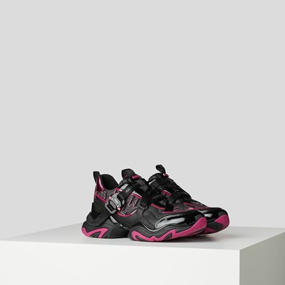 Dámské Tenisky Karl Lagerfeld Gemini Karl Klip Krossmesh Runners Černé Růžové | 182-WEHPFD