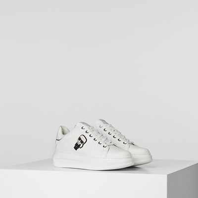 Dámské Tenisky Karl Lagerfeld K/Ikonik Kapri Kl Monogram Bílé | 236-NQXBOG
