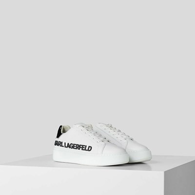 Pánské Tenisky Karl Lagerfeld Karl Maxi Kup Injekted Logo Bílé Černé | 187-QGVWPX