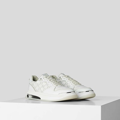 Pánské Tenisky Karl Lagerfeld Kl Monogram Elektro K-glo Bílé | 542-BDGPAW