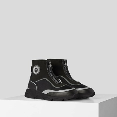 Pánské Tenisky Karl Lagerfeld Rue St-guillaume Logo Ankle Boots Černé | 073-TWEGOC